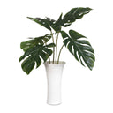 Muse - Monstera Vase Centerpiece - Green / White - Uttermost - Plants - Elite Enclave Home