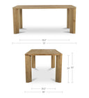 Segment - Small Dining Table - Heritage Brown - Moe's Home Collection - Dining Tables - Elite Enclave Home
