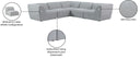 Miramar - 5 Piece Modular Sectional - Meridian Furniture - Stationary Sectionals - Elite Enclave Home