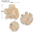 Kalani - Wood Outdoor Wall Art (Set of 3) - Light Brown