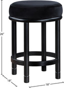Monette - Counter Stool With Black Base - Meridian Furniture - Counter Height (24" - 27") - Elite Enclave Home