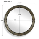 Neve - Round Mirror - Bronze