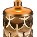 Magestic Geo Table Lamp - Brown And Gold