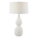 Twisted Swirl - Table Lamp - White