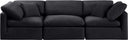 Indulge - Velvet 3 Seat Modular Sofa - Meridian Furniture - Stationary Sectionals - Elite Enclave Home
