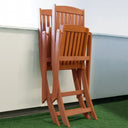 Folding Chairs (Set of 2) - Brown