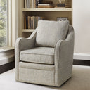 Brianne - Wide Seat Swivel Arm Chair - Gray Multi - Madison Park - Swivel Chairs - Elite Enclave Home