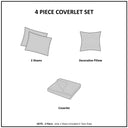 Ronan - 4 Piece Coverlet Set - Blue