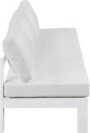 Nizuc - Outdoor Patio 3 Seat Armless Modular Sofa With White Frame - Meridian Furniture - Stationary Sectionals- Elite Enclave Home