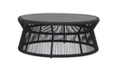 Milano - Table With Round Honed Absolute Granite Insert Top