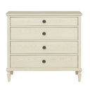 Victoria - 4 - Drawer Dresse - Antique Cream - Madison Park Signature - Dressers - Elite Enclave Home