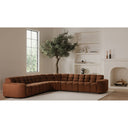 Roman - L - Shaped Sectional - Red - Moe's Home Collection - Stationary Sectionals - Elite Enclave Home