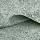 Quebec - King Reversible Coverlet Set - Seafoam