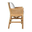 Pacific - Rattan Counter Stool - Brown / White - Uttermost - Counter Height (24"-27")- Elite Enclave Home