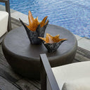 Starpetal - Indoor-Outdoor Wooden Bowls (Set of 2) - Black / Woodtone