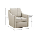 Christian - Swivel Armchair - Natural