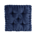Azza - Square Floor Pillow Cushion - Navy - Intelligent Design - Floor Pillows - Elite Enclave Home