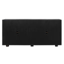 Stevenson - Chiseled 4 Door Cabinet - Black / Brown / Woodtone - Uttermost - Accent Cabinets- Elite Enclave Home