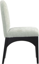 Waldorf - Chenille Dining Side Chair With Black Legs - Meridian Furniture - Side Chairs - Elite Enclave Home