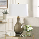 Shyla - Dark Glass Table Lamp - White - Uttermost - Table Lamps- Elite Enclave Home