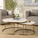 Aragon - Nesting Coffee Tables (Set of 2) - White - Uttermost - Nesting Tables - Elite Enclave Home