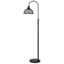 Adjustable Traditional Shaped Floor Lamp With Bronze Dome Shade - Black - HomeRoots - Floor Lamps - Elite Enclave Home