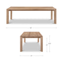 Daifuku - Large Dining Table - Brushed Oak / Natural - Moe's Home Collection - Dining Tables - Elite Enclave Home