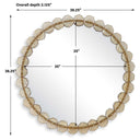 Nolina - Round Mirror - Gold - Uttermost - Accent Mirrors- Elite Enclave Home