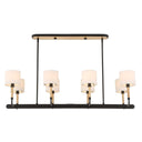 Franconia - 8 Light Pendant - Black / White - Uttermost - Pendant Lighting- Elite Enclave Home