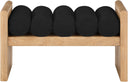 Waverly - Bench With Natural Frame - Meridian Furniture - Upholstered Benches - Elite Enclave Home