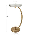 Waveney - Drink Table - Brass
