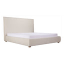 Luzon - King Bed Tall Headboard - Wheat - Moe's Home Collection - Upholstered Beds - Elite Enclave Home