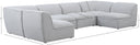 Miramar - 6 Piece Modular Sectional - Meridian Furniture - Stationary Sectionals - Elite Enclave Home