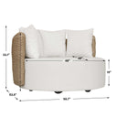 Sunset - Outdoor Round Swivel Day Bed - White