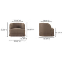 Maren - Swivel Chair - Dark Brown - Moe's Home Collection - Swivel Chairs - Elite Enclave Home