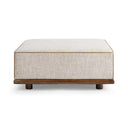 Ellerie - Square Ottoman - Latte - Classic Home - Upholstered Ottomans - Elite Enclave Home
