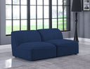 Miramar - 2 Seat Armless Modular Sofa - Meridian Furniture - Stationary Sectionals - Elite Enclave Home