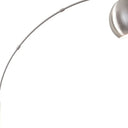Steel Arc Floor Lamp With Solid Color Bowl Shade - Silver - HomeRoots - Floor Lamps - Elite Enclave Home
