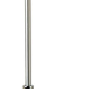 62" Traditional Shaped Floor Lamp With White Empire Shade - Chrome - HomeRoots - Floor Lamps - Elite Enclave Home