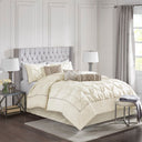Laurel - King 7 Piece Tufted Comforter Set - Ivory