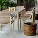 Uttermost Weathered Relic Rustic Outdoor Planter – weathered rust-black textured reinforced concrete