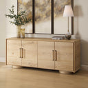 Evanston - 4 Door Natural Oak Cabinet - Woodtone - Uttermost - Accent Cabinets - Elite Enclave Home