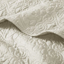Quebec - Oversized Quilted Throw - Ivory - Madison Park - Throws - Elite Enclave Home