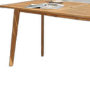 59" x 31" x 30" Solid Wood Outdoor Dining Table With Umbrella Hole - Natural