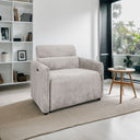 Ava - Power Modern Recliner - Light Gray