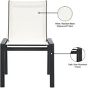 Nizuc - Outdoor Patio Dining Chair With Gray Frame (Set of 2)