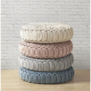 Loretta - Round Floor Pillow Cushion - Aqua - Intelligent Design - Floor Pillows - Elite Enclave Home