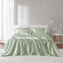 Satin - 4 Piece Twin Luxury Sheet Set - Sage