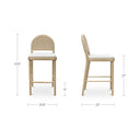 Claire - Counter Stool - Natural - Moe's Home Collection - Counter Height (24" - 27") - Elite Enclave Home