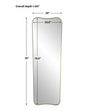 Belvoir - Large Mirror - Antique Brass